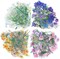 160 Pieces Natural Flower Stickers for Scrapbooking, Self-Adhesive Scrapbooking Stickers Supplies Journal for Adult Card Making Letters DIY
